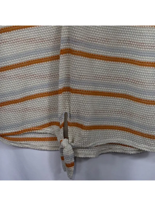 #LoveWins Medium Striped Knit Tie Front Top - Image 2
