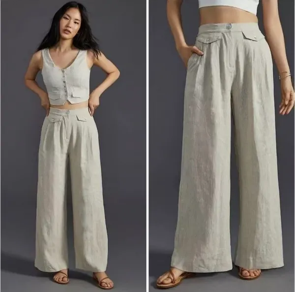 Sovere Anthropologie Linen Pants - Image 2