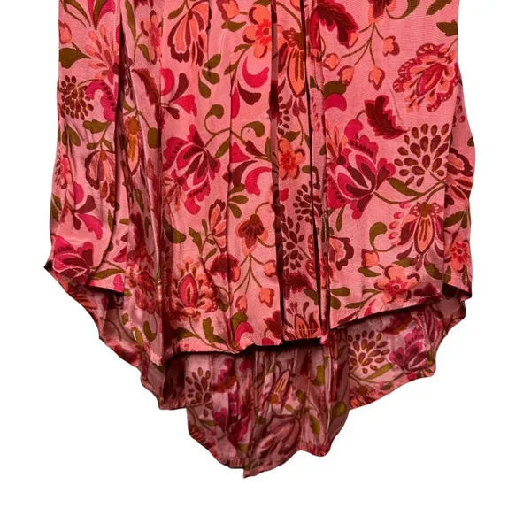 Free People Pixie Printed Tunic in Light Combo Pink Red Size Medium Sz M New - Image 4