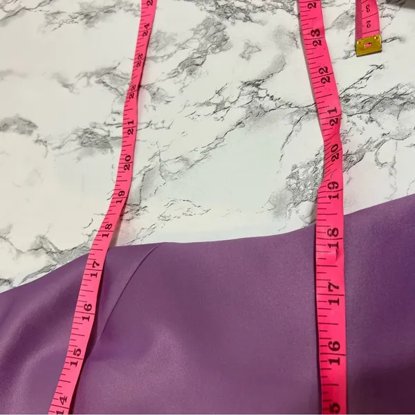 NWT ASOS Bow Strap Back A Line‎ Mini Dress lilac Sz 14 - Image 6