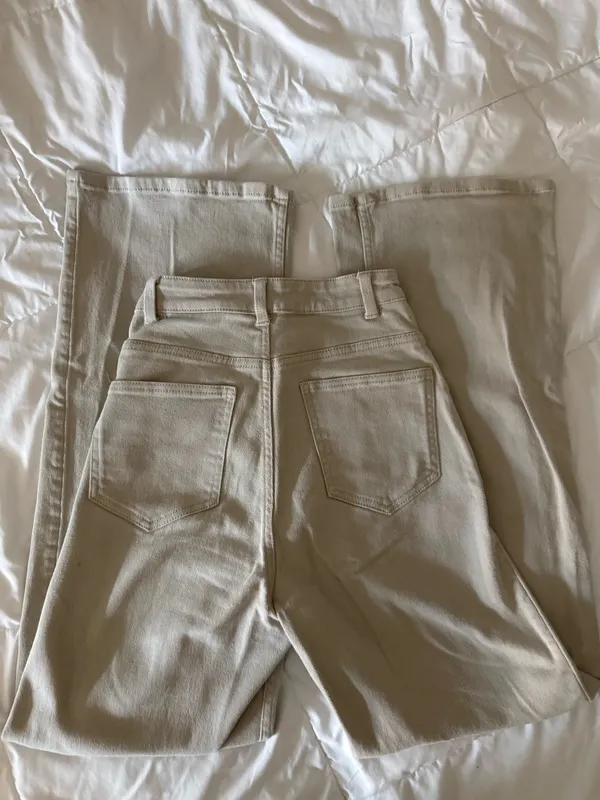 H&M Tan Wide-Leg Jeans - Image 2