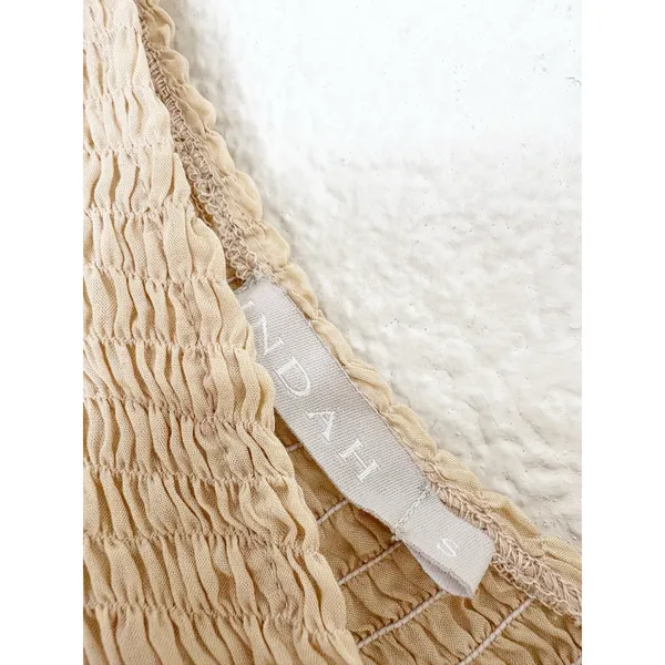 Indah Julie Maxi Dress Size Small Cream Cut Out Boho Lightweight Beach - Image 6