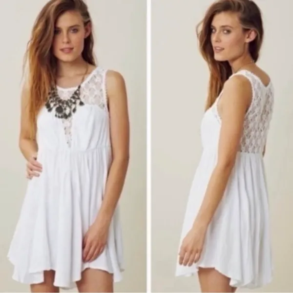 Free People White Dress Mini - Image 8