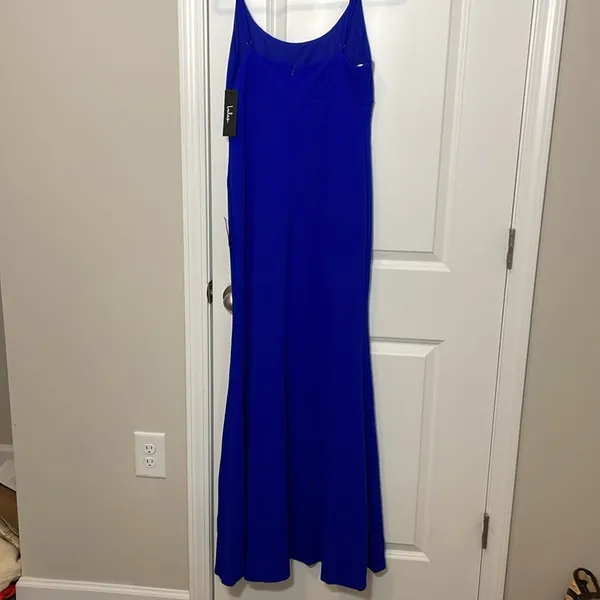 Lulus Modern Sensation Royal Blue Scoop Neck Mermaid Maxi Dress - Image 9