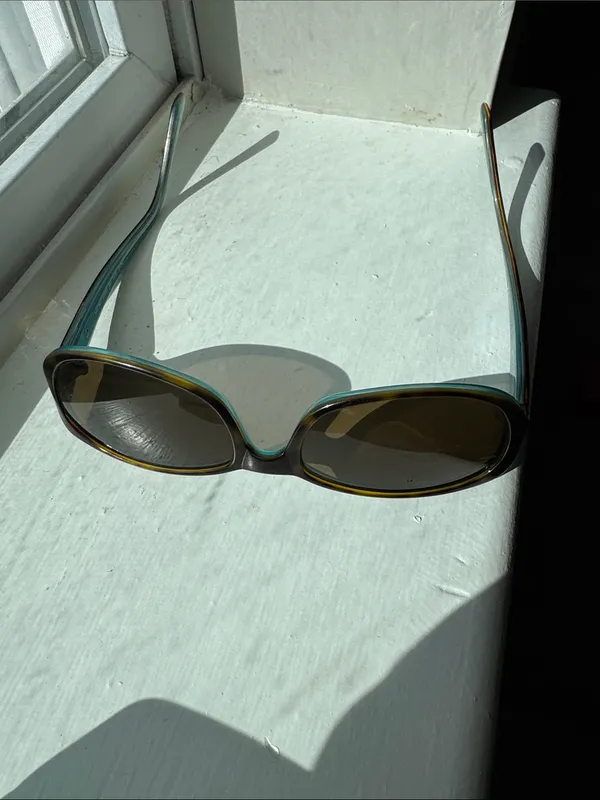 kate spade Tortoiseshell Frame Sunglasses with Dark Green Lenses - Image 7