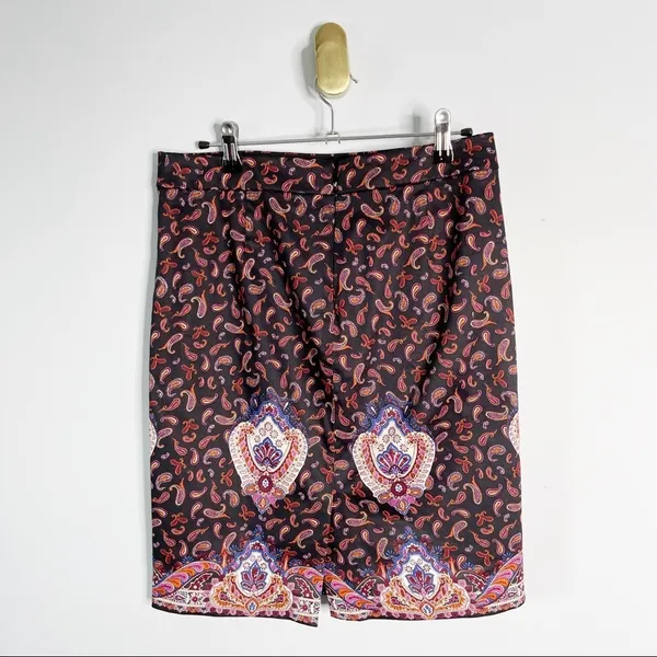 J. CREW | Paisley Print Pencil Skirt Sz 2 - Image 5