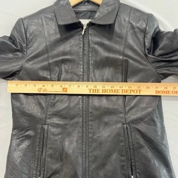 Vintage‎ Wilsons Leather Black Womens Jacket Medium - Image 4
