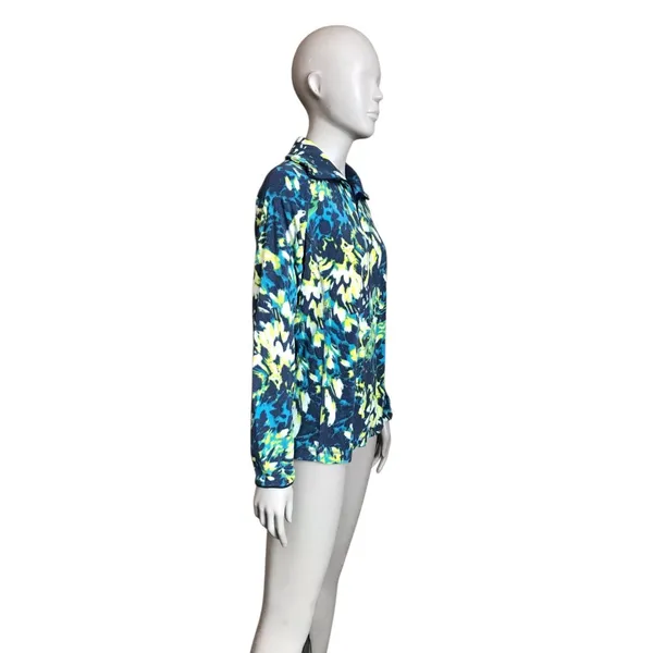 Columbia Blue, Yellow and White Patterned Pullover - Image 3