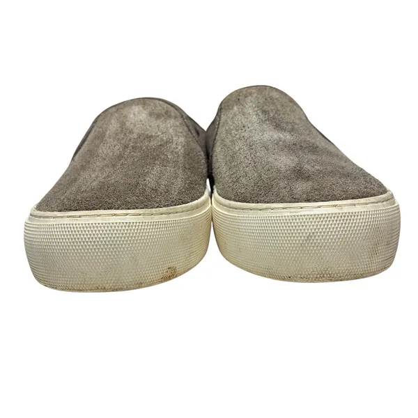 UGG Jass Suede Slip On Platform Sneakers Taupe Gray Casual Shoes Womens 6 - Image 2