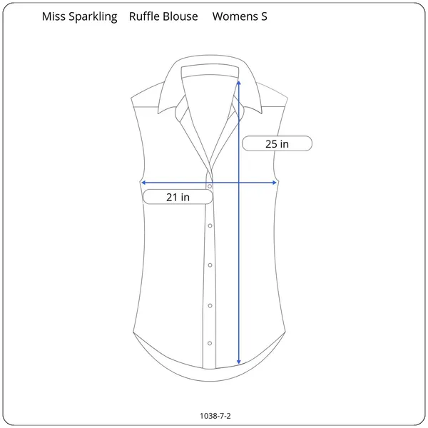 Miss Sparkling NEW Ruffle Sleeveless Top Womens S Smocked Button Yoke Relaxed - Image 7