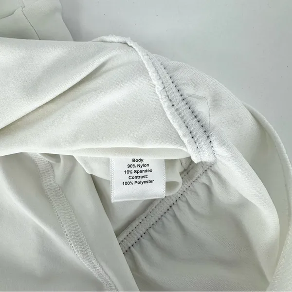 L’Oeuf Poché‎ Baseline Tennis Skort White with Navy Trim Size Small - Image 7
