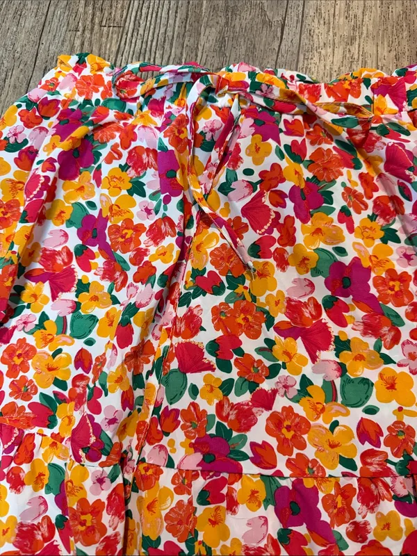 SheIn Multicolor Floral Tiered Maxi Skirt - Image 8
