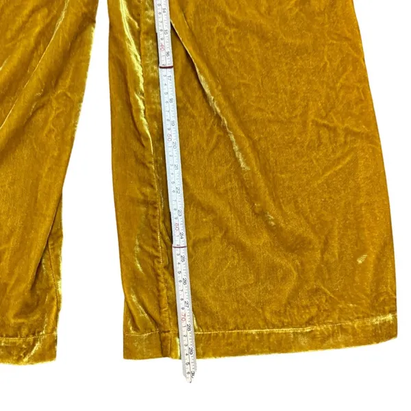 ASTR the Label Hey Hey Hey Jumpsuit in Gold / Mustard Yellow Velour (no belt) Sm - Image 9