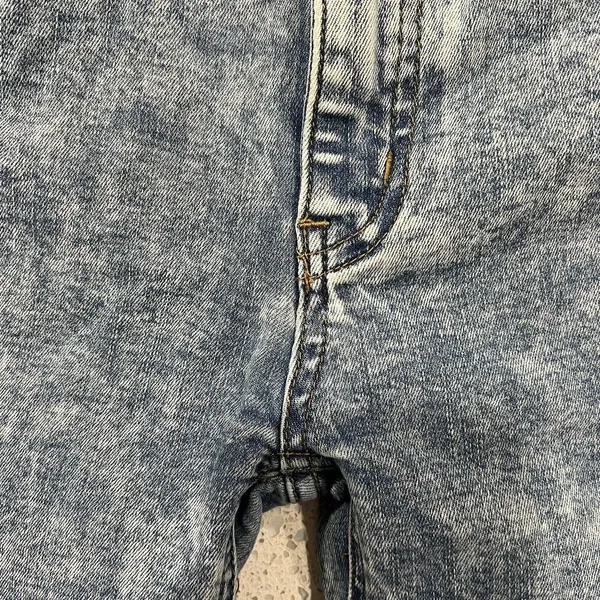 Free People 25 Skinny Jeans Light Acid Wash Fringe Hem Distressed OB661483 Boho - Image 6