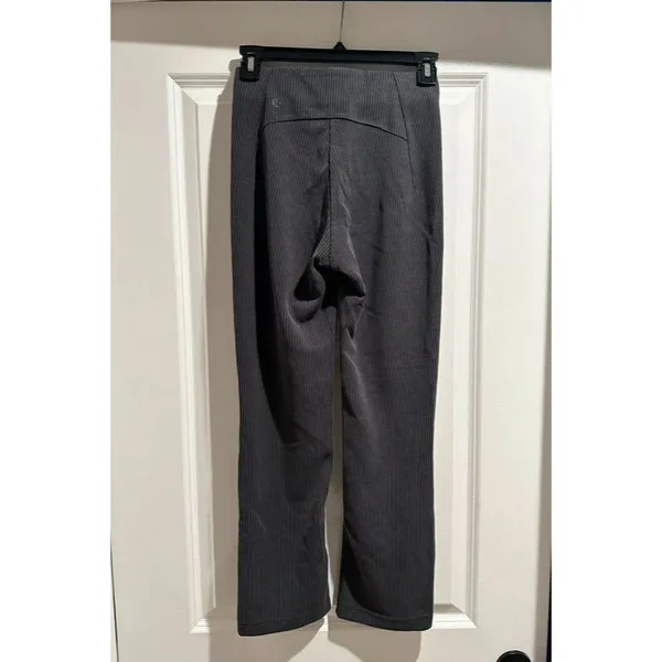 Lululemon Ribbed Softstream Zip-Leg High Rise Crop Pants - Image 4