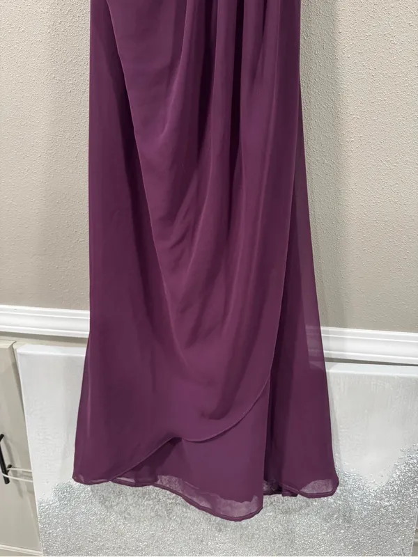 Morilee Strapless Plum Evening Gown Purple Size 2 - Image 3