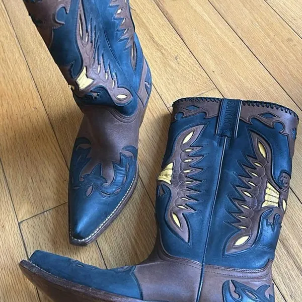 Sancho Spanish Western Cowgirl Genuine Leather Boots - Image 4