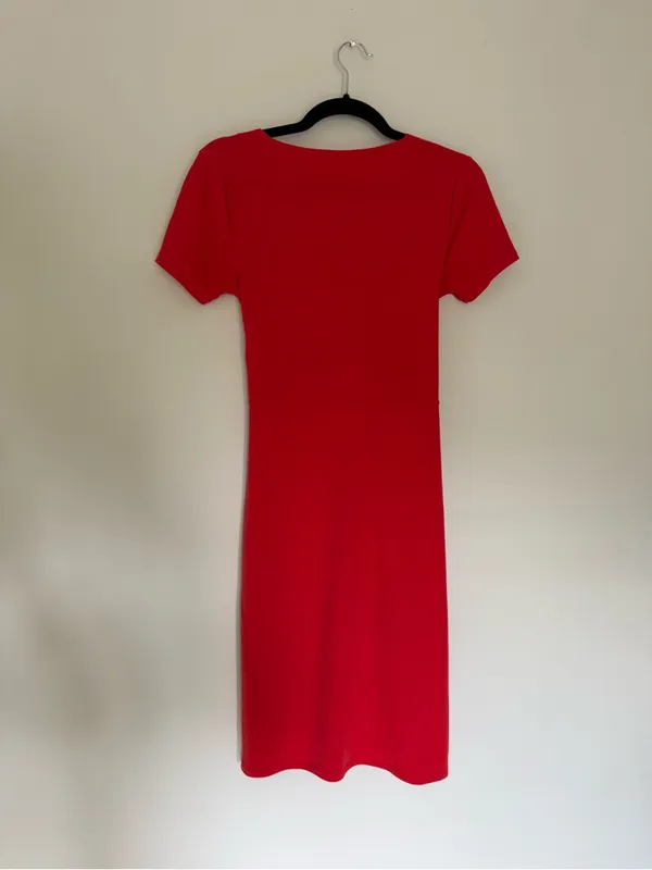 Tahari Wrap-Front Midi Dress with Tie Waist - Image 3