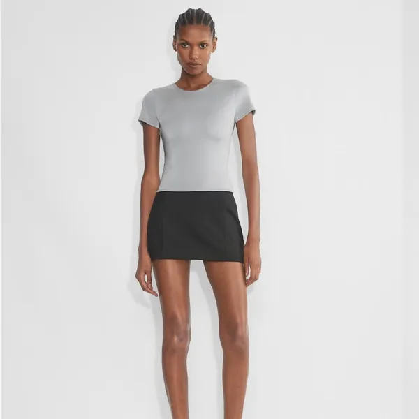 Aritzia Contour Crewneck Tee - Gray - Image 2