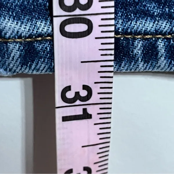 Madewell 90s Straight Leg Jeans‎ High Rise Button Fly Blue Denim Size 24 - Image 7
