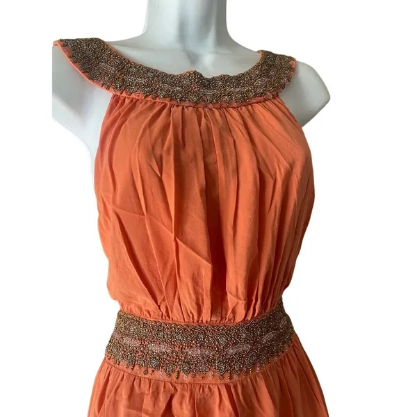 Alice and‎ Olivia Beaded Silk Dress - Image 6