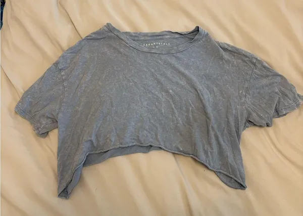 Aeropostale Light Blue Crop Top - Image 2