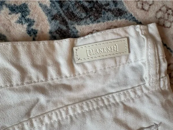 BLANK NYC White Jean Shorts - Image 3