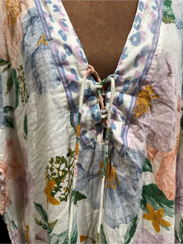 Z&L Cotton Boho Swim Cover‑Up – Size Large - Image 3