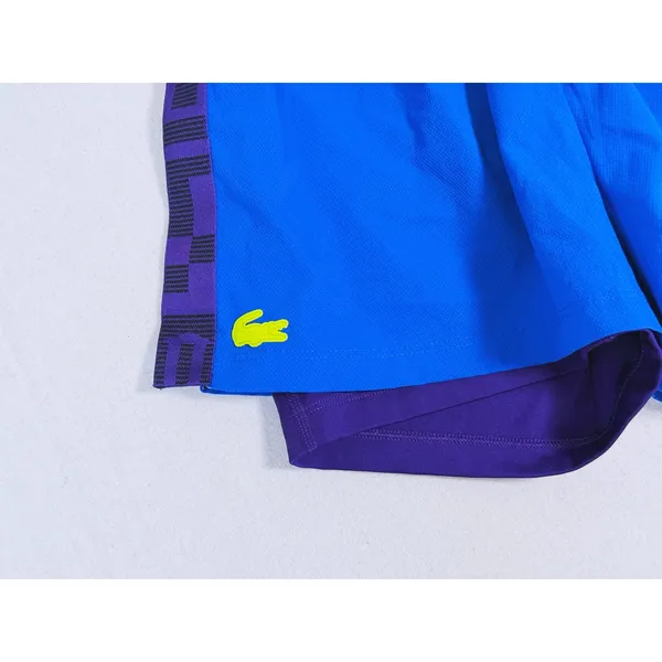 Lacoste Womens Sport Shorts Built In Liner Size Small Blue Purple Run Gym Active - Image 10
