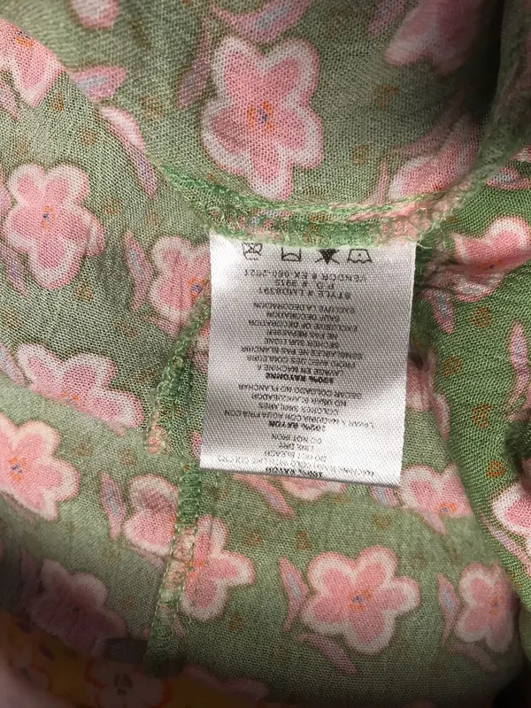 Kiwi + Punch floral patchwork tiered maxi dress Sz M - Image 5