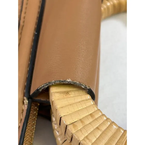 Vintage Womens Tan 3 Way Convertible Bag SKU 6408 - Image 8
