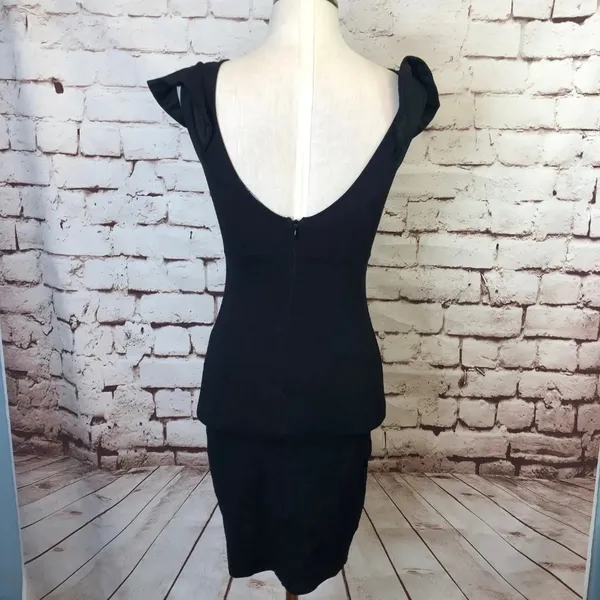 Lulu's Black Bodycon Dress with‎ Ruffle Sleeves - Image 6