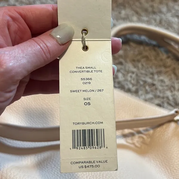 Tory Burch Thea Small Convertible Tote in Sweet Melon - Image 2