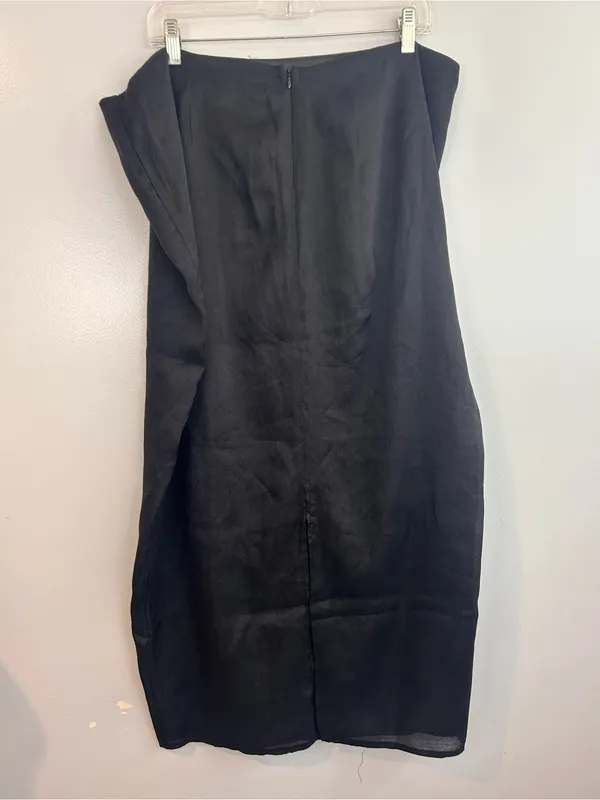 NWT SNDYS. Black Shiny Tamsyn Midi/Maxi Lightweight Shiny Skirt Size 4X Revolve - Image 6
