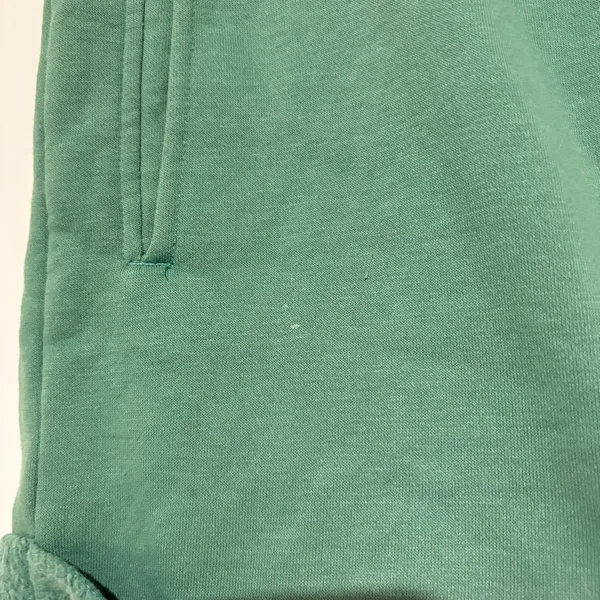 PACSUN Logo Embroidered Rolled Hem Sweat Shorts green‎ size Medium - Image 4