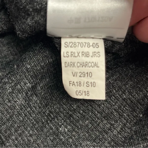 Imperfect Old‎ Navy charcoal gray long sleeve shirt stretchy comfy XXL 2018 top - Image 12