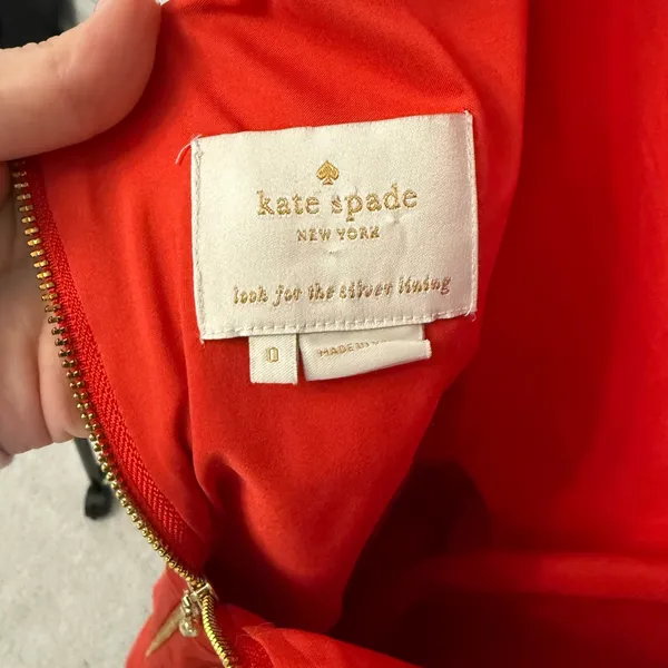kate spade Red Sleeveless Midi Dress with Bow Detail - Image 2