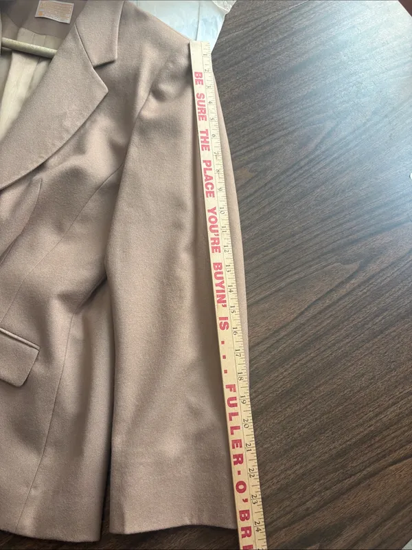 Pendleton VINTAGE Sz 16 Camel Wool Blazer Coat Jacket - Image 7
