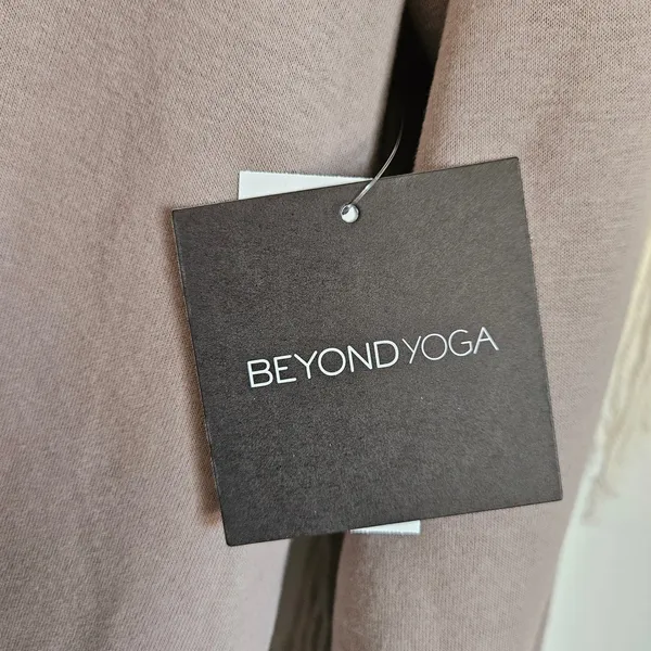 Beyond Yoga Womens Oyster Taupe Oversized Fleece Hoodie Sweatshirt 2XL NEW - Image 7