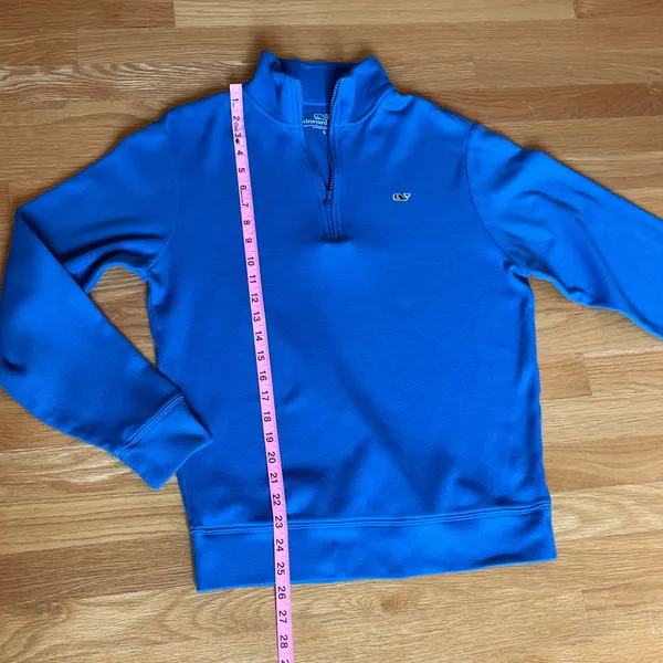 Vineyard Vines Quarter Zip Pullover Blue S - Image 4