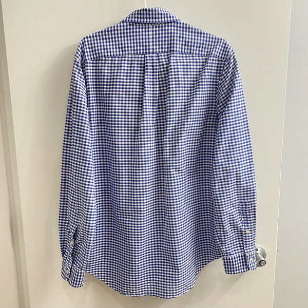 Ralph Lauren Blue Gingham Button-Down Shirt - Image 3