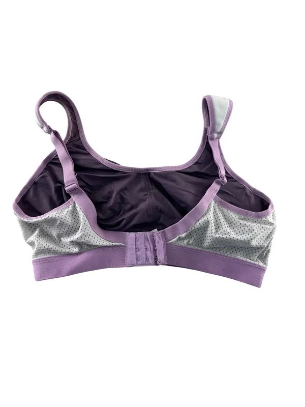 Women's Purple Syrokan Bra with Light Lavender with mesh Trim - Image 2