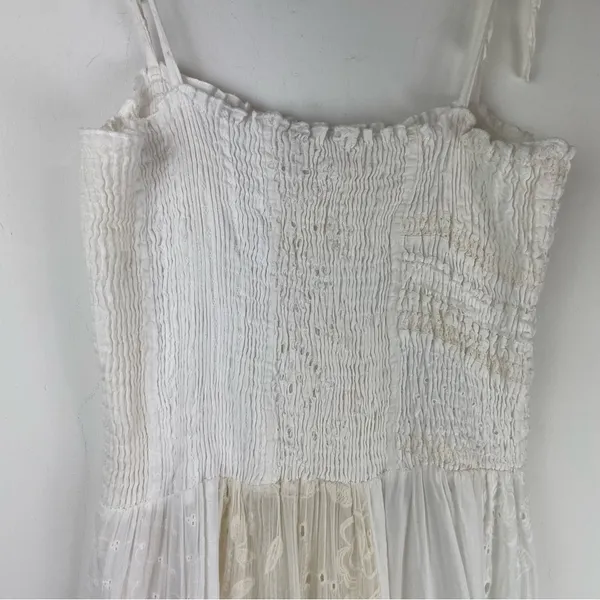 Antica Sartoria Crochet Lace Boho Mini Dress Beachy Sz S/M - Image 13