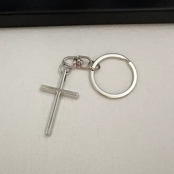 Cross Keychain Charm for Men Women Car Keychain Key Ring Bag Charm Couple Gifts - Image 2