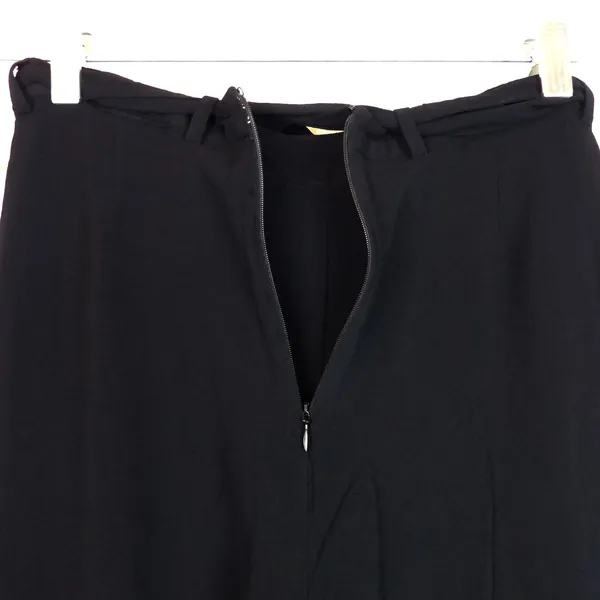 Reformation Pants Womens 8 Black Wide Leg High Rise Tie Belt Flowy Lined Boho - Image 11