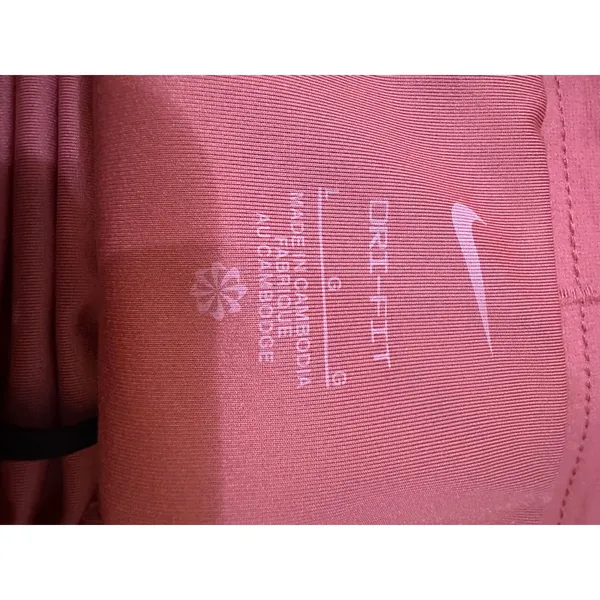 Nike Dri Fit Running Shorts Women Orange Athletic Performance Workout Size L - Image 5