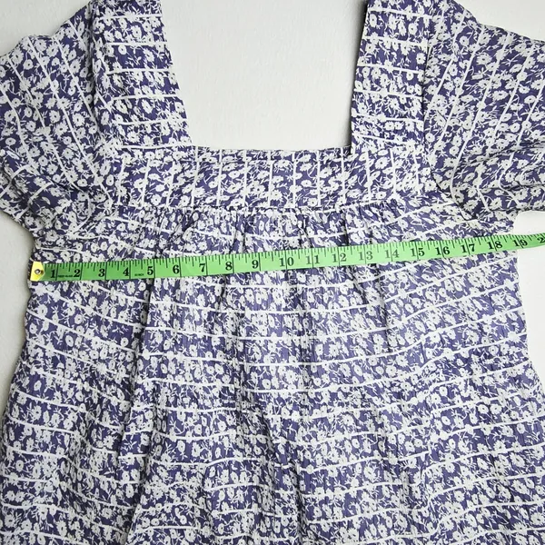Rails Valentina Navy Camellia Floral Mini Dress Square Neck Blue Large‎ - Image 10