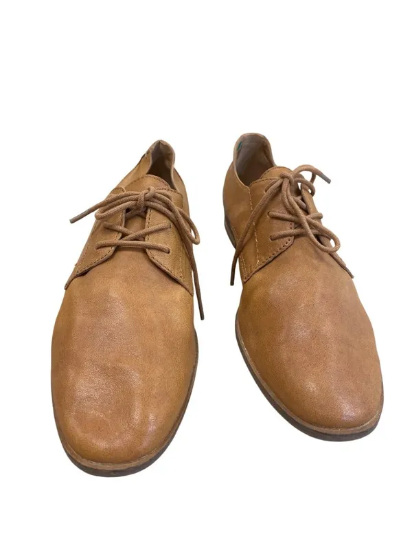 Frye & Co Womens Brown Leather Lace-Up Oxford Flat Shoes Size 10M SKU 8400 - Image 5