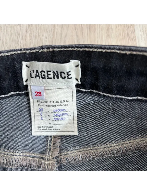 L'Agence EUC Women's Dark Wash High Rise Skinny Jeans Size 28 - Image 4