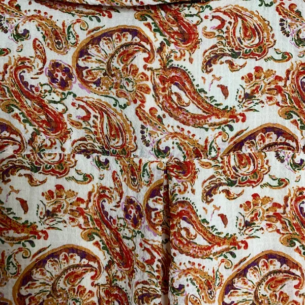 Sezane Adele Button Front Midi Dress in Paisley Riviera Womens New Size 42 - Image 4